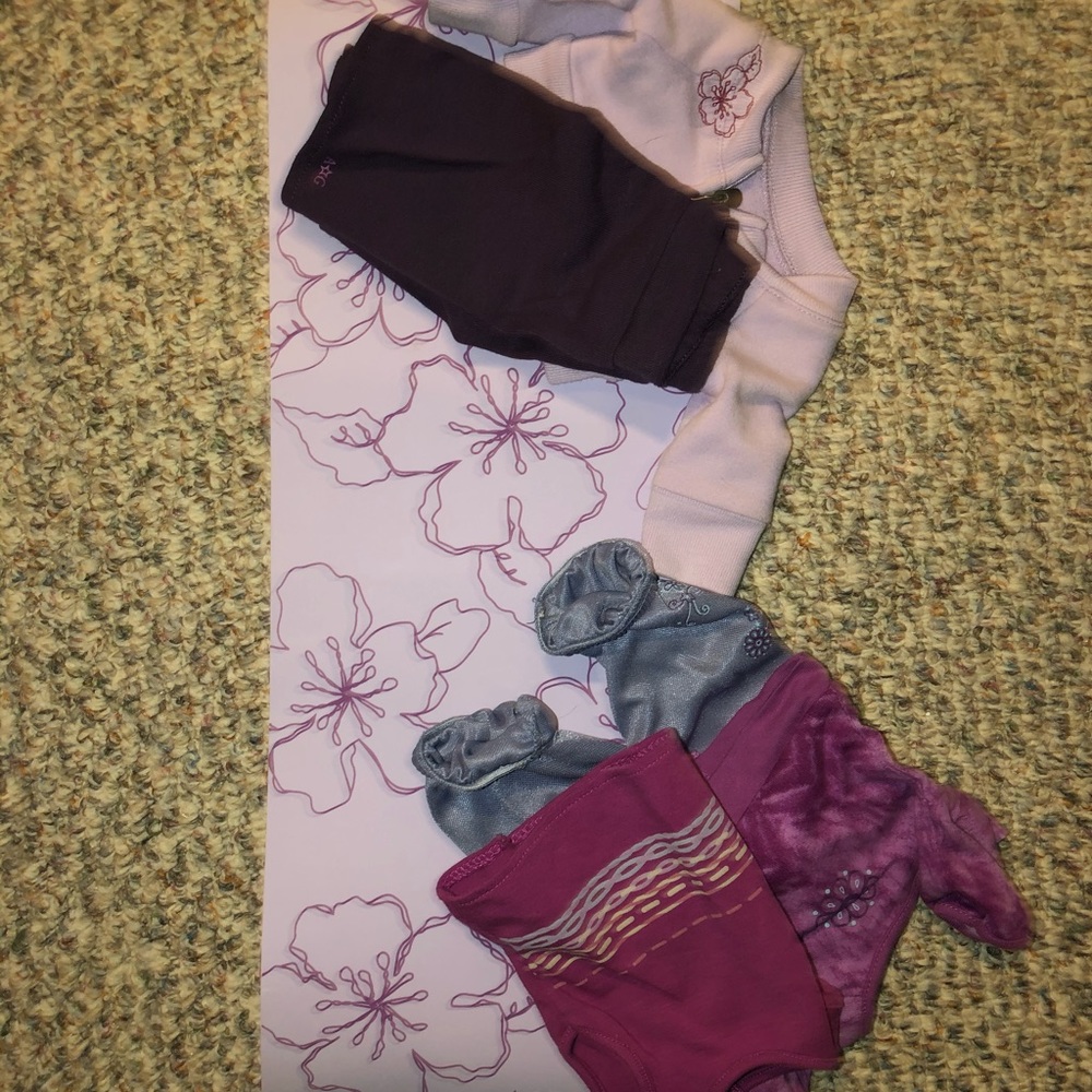 American girl doll yoga set